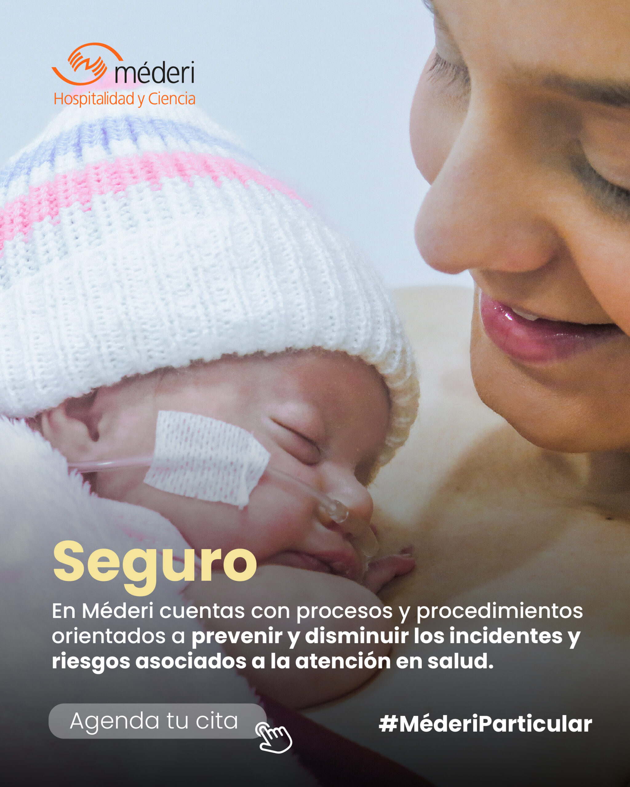 Méderi Seguro. Méderi Seguro. En Méderi cuentas con procesos y procedimientos orientados a prevenir y disminuir los incidentes y riesgos asociados a la atención en salud.