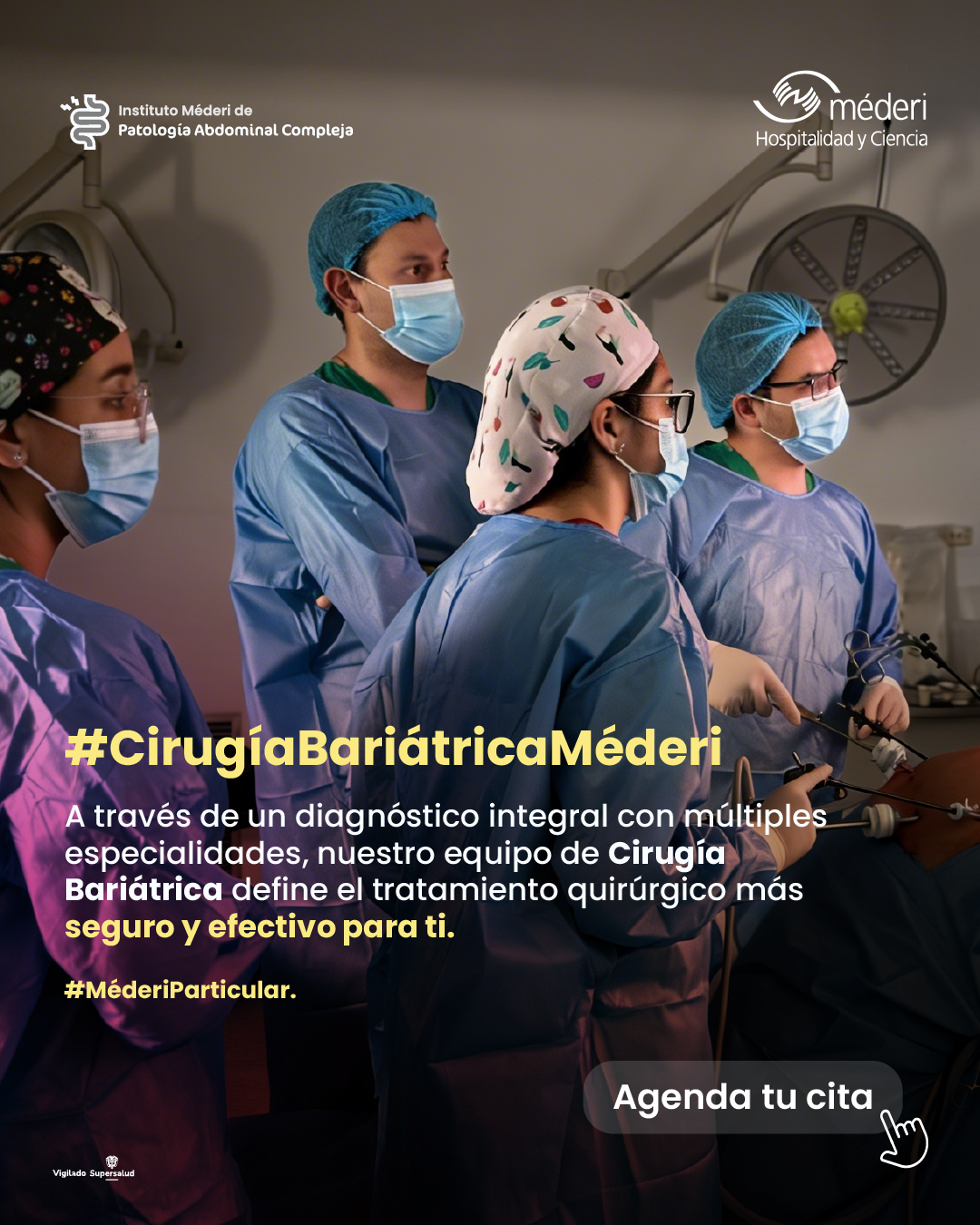 Diagnóstico integral para cirugía bariátrica segura en Bogotá versión móvil.