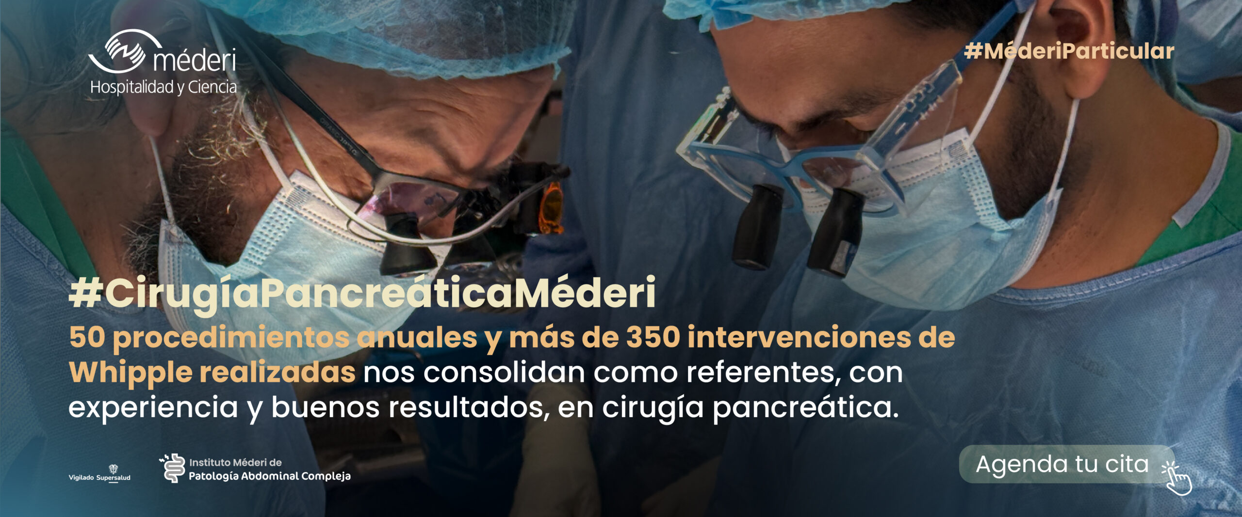 Cirugía Pancreática Referentes - Méderi Cirujanos del Hospital Méderi realizando una intervención compleja de Whipple en Bogotá.