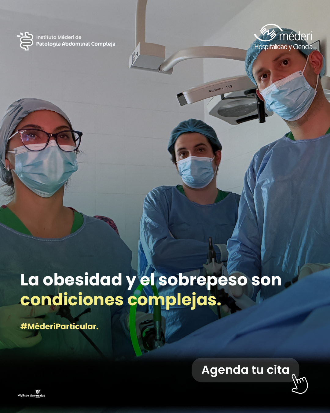 Banner móvil de especialistas en obesidad y sobrepeso en Bogotá particular.