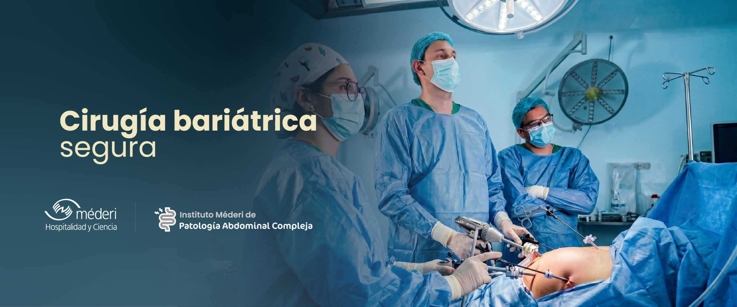 Quirófano de alta tecnología equipado para cirugías complejas de aparato digestivo y hernias en Bogotá.