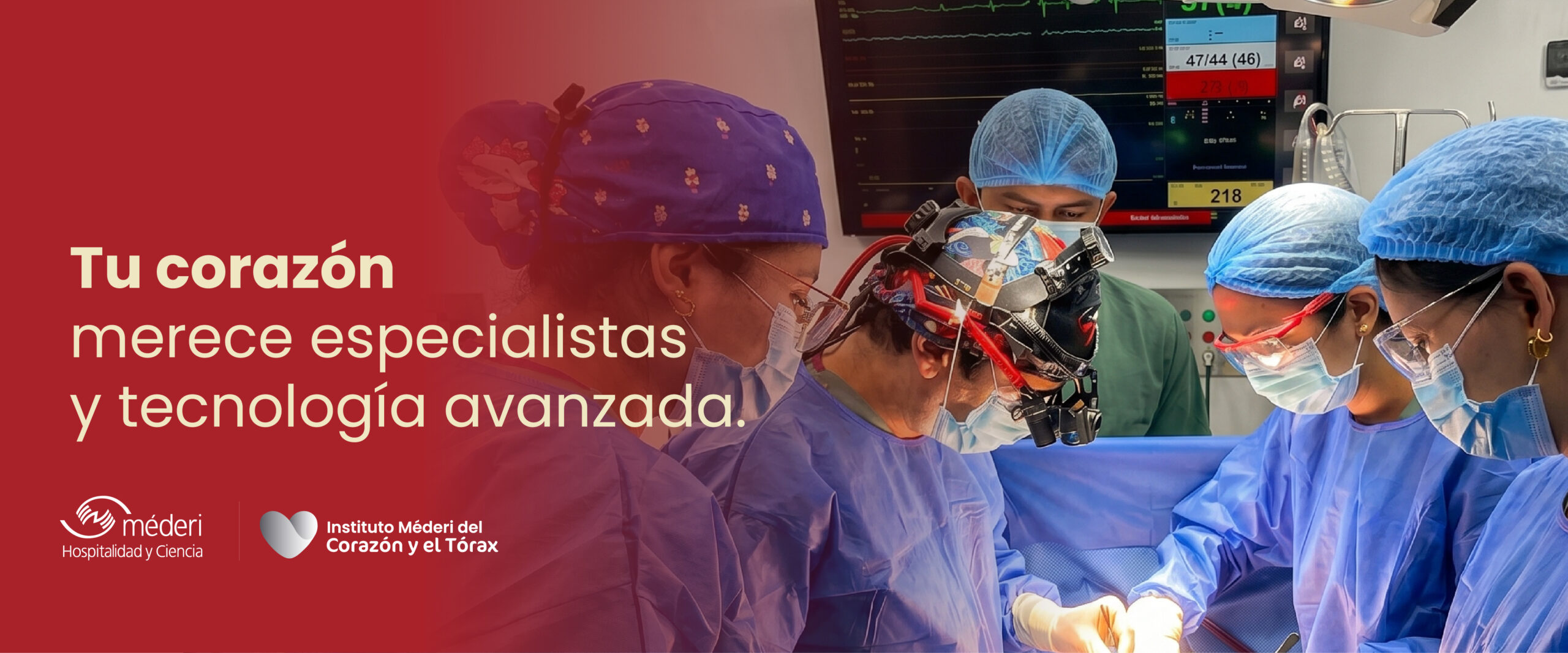 Equipo de especialistas del Instituto Méderi en atención médica de alta complejidad con soporte tecnológico.